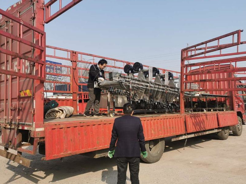 磐安縣生姜清洗風干輸送流水線發(fā)貨